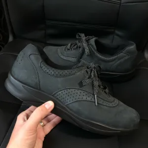 SAS Women’s Walk Easy Nero Black Walking Shoes Size 10 N