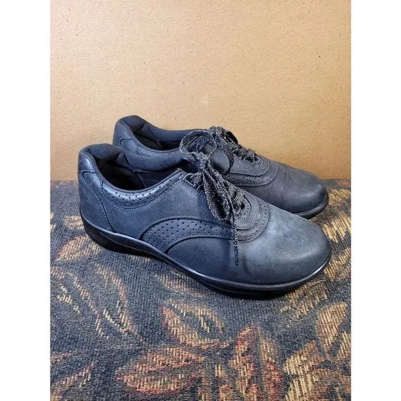 SAS Walk Easy Nero Black Shoes- Size 7