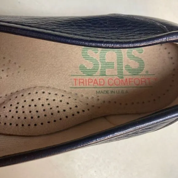 SAS Women’s Tripad Comfort Shoes Blue Loafers Slip Ons Size 6.5