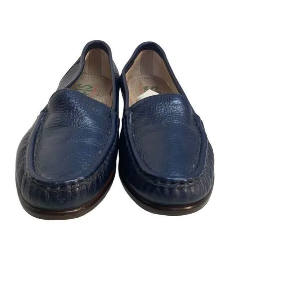 SAS Women’s Tripad Comfort Shoes Blue Loafers Slip Ons Size 6.5