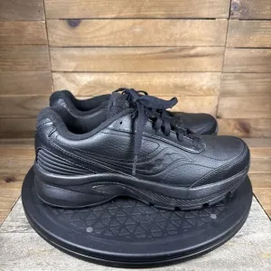 Saucony Omni Walker Womens Sz 7 Shoes Road Running Stability Trainer Black