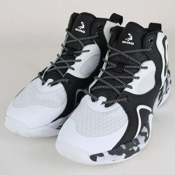 SHAQ Men's Apex S24 Basketball Camo Print Shoes Size‎ 11.5 Black/White AQ95016M