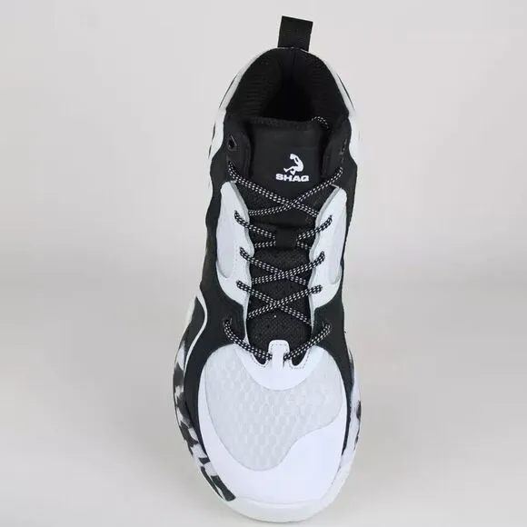 SHAQ Men's Apex S24 Basketball Camo Print Shoes Size‎ 11.5 Black/White AQ95016M