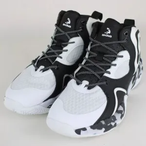 SHAQ Men's Apex S24 Basketball Camo Print Shoes Size‎ 11.5 Black/White AQ95016M