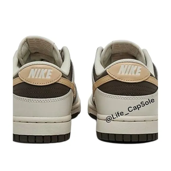 Size 7M / 8.5W  Nike Dunk Low Ironstone Sesame Brown Check Tan HM9655 001 New