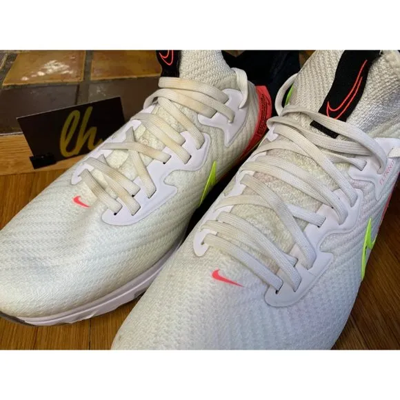 Size 9 Nike Air Zoom Infinity Tour “Volt White Crimson” Wide Golf Shoes CT0541-1