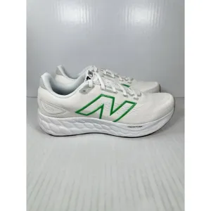 Size 9.5 New Balance Fresh Foam 680 v8 White Green Mens Running Shoes Sneakers