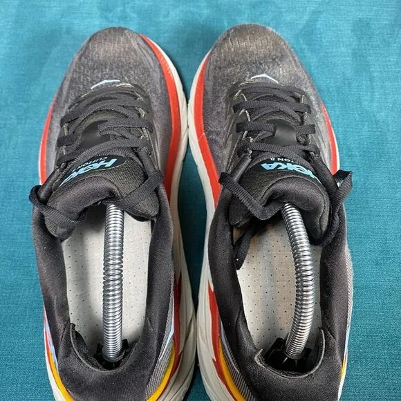 Size 9.5 Wide - Men’s Hoka One Clifton 8 gray shoes
