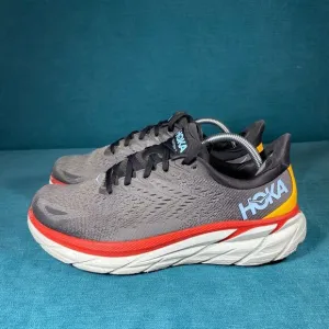Size 9.5 Wide - Men’s Hoka One Clifton 8 gray shoes