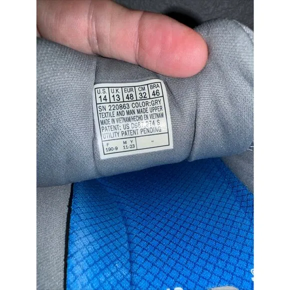 SKECHERS $85 Go Run Slip-ins Memory Foam Gray Size Men's 14