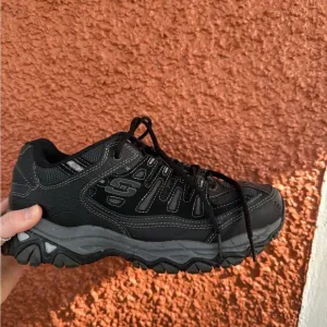 Skechers Afterburn Men's Memory-Foam Lace-up Sneaker - Black, 9.5