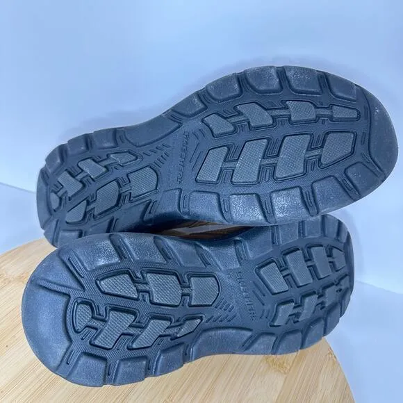 Skechers Arch Fit Motley Safety Shoes Leather Slip On Shoes 204184 Mens Size 8