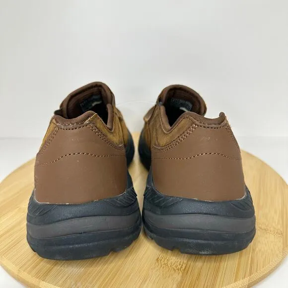 Skechers Arch Fit Motley Safety Shoes Leather Slip On Shoes 204184 Mens Size 8