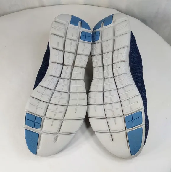 Skechers Flex Appeal 2.0 Memory Foam Air Cooled Navy Blue Shoes Sz 10