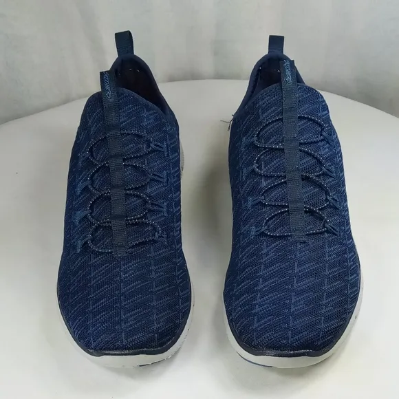 Skechers Flex Appeal 2.0 Memory Foam Air Cooled Navy Blue Shoes Sz 10
