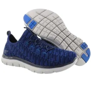 Skechers Flex Appeal 2.0 Memory Foam Air Cooled Navy Blue Shoes Sz 10