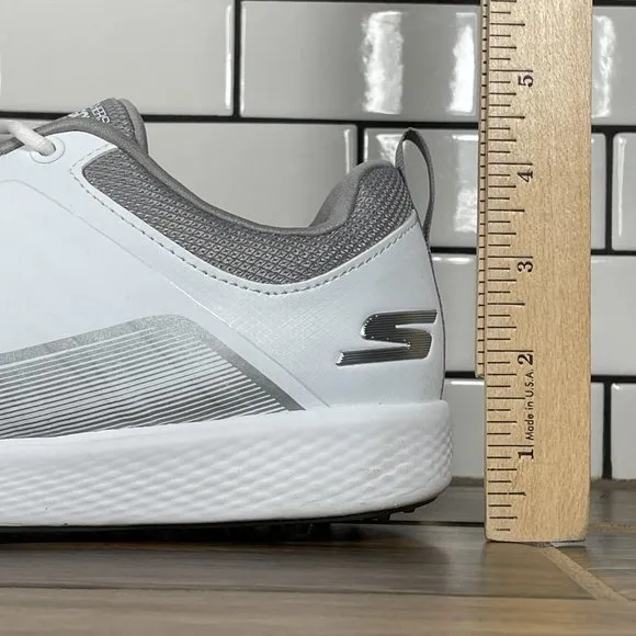 Skechers GO Golf Elite 4 Victory Mens Sz 8 Extra Wide Golf Shoes White Spikeless