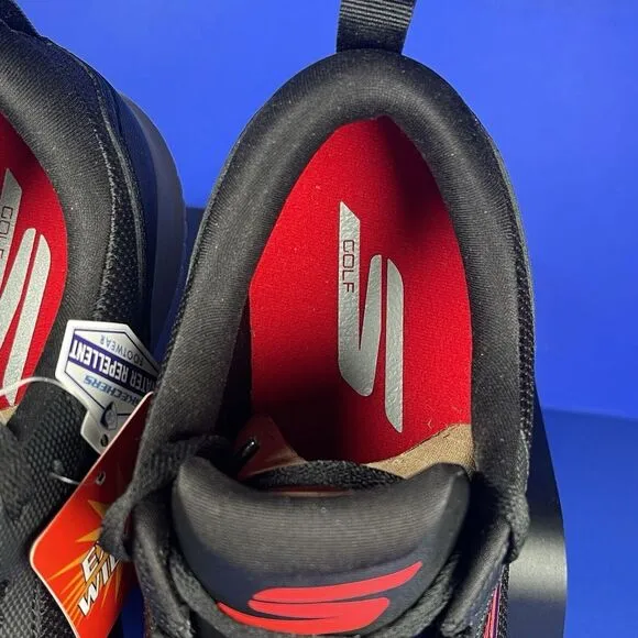 SKECHERS GO GOLF MAX FAIRWAY 4 MEN'S 10 EXTRA WIDE BLACK RED GOLF SHOES