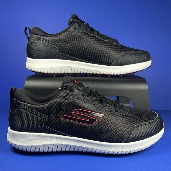 SKECHERS GO GOLF MAX FAIRWAY 4 MEN'S 10 EXTRA WIDE BLACK RED GOLF SHOES