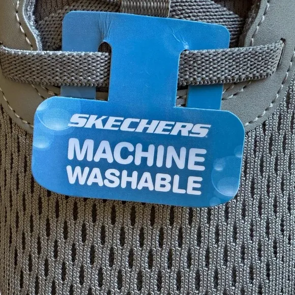 Skechers GO WALK 7 Slip-Ins Hands Free Extra Wide Fit‎ Gray Orange Men's Sz 9 WW