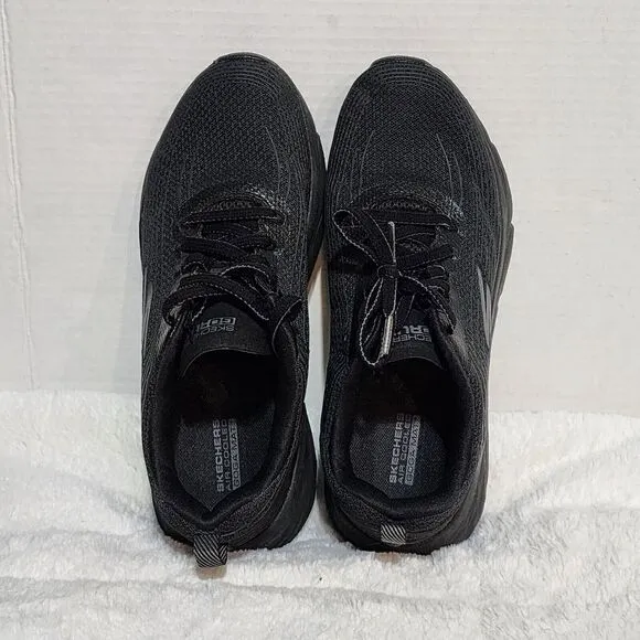 SKECHERS MAX Cushioning Elite Running Shoes Men's Sz 9 Great Quality Black 17693