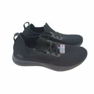 ⭐Skechers Memory Foam Fly Sz 7.5 Women's Shoes Casual Sneakers Black 58705MC New