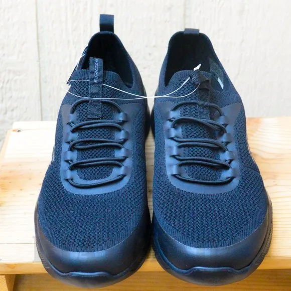 Skechers Men's Athletic Memory Foam Sneaker Shoes Black