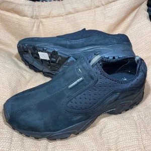 Skechers Men’s Extra Wide Slip On Leather Suede Shoes Size 12 Extra Wide