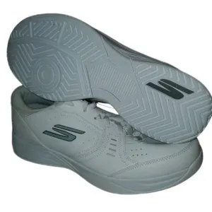 Skechers Mens Viper Court Smash Pickleball Shoes Extra-Wide Shoes (246072WW/WHT)