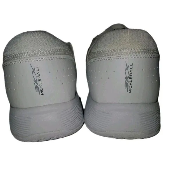 Skechers Mens Viper Court Smash Pickleball Shoes Extra-Wide Shoes (246072WW/WHT)