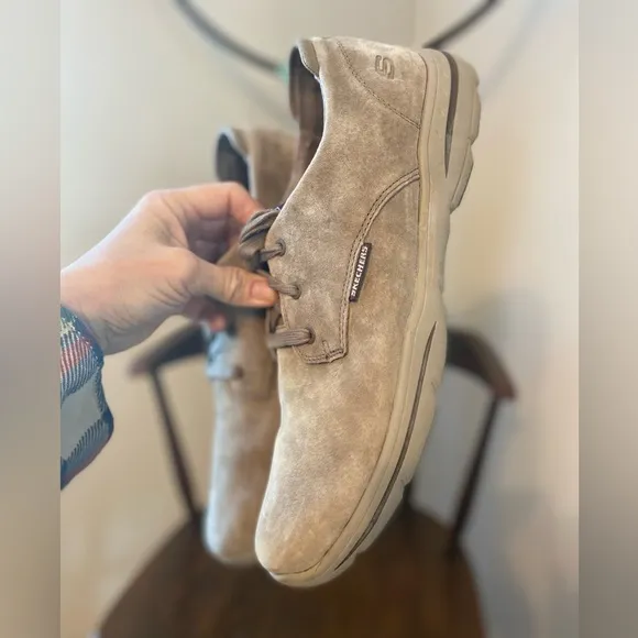 Skechers Relaxed Fit SN 64856 Men’s 11.5 Air-Cooled Memory Foam Tan Shoes