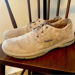 Skechers Relaxed Fit SN 64856 Men’s 11.5 Air-Cooled Memory Foam Tan Shoes