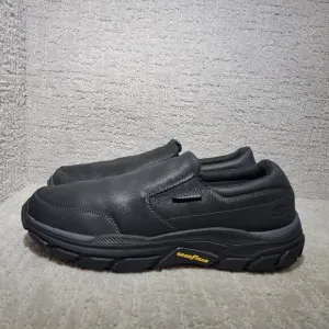 Skechers Respected Calum Black Men’s Size US 11 Fit Memory Foam Goodyear Shoes.