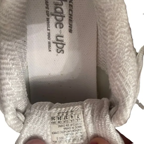 Skechers Shape Ups Shoes White Size 7