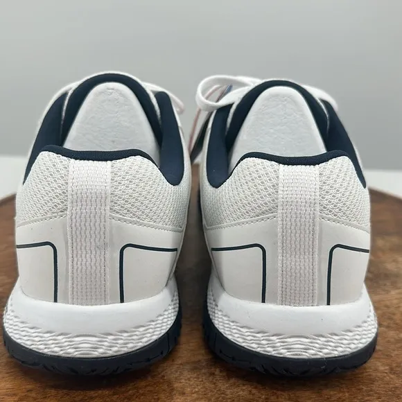 Skechers Shoes Mens 8 Extra Wide Pickleball Arch Fit White Blue Court Sneakers