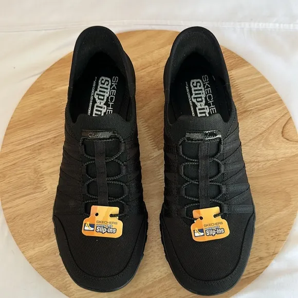 Skechers Slip-ins Bungee Lace Shoes - Breathe Easy 8.5M