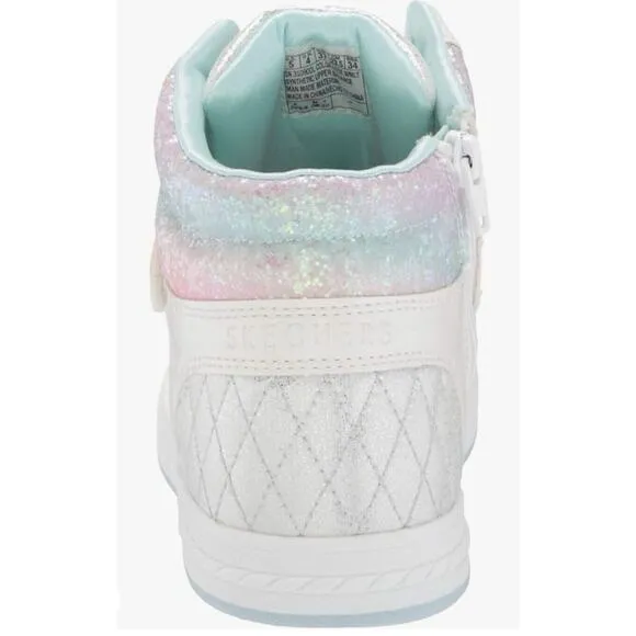 Skechers Standouts Glitter Pastel Ombre High Top Girls Sneakers Shoes Size 4