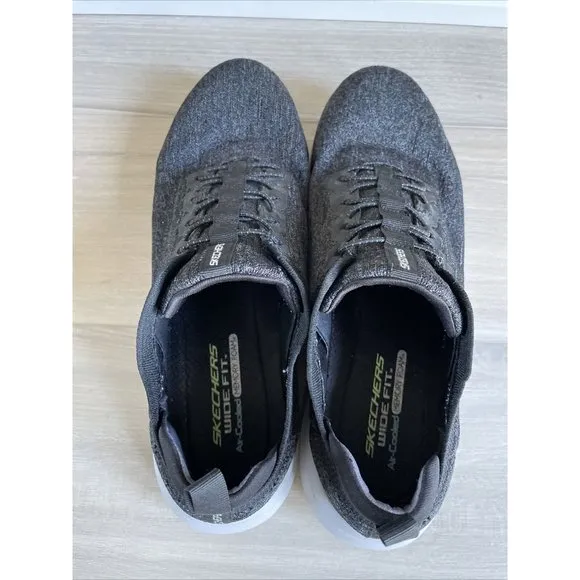 Skechers Ultra Flex 2.0 Running Shoes 232206W wide fit‎ mens Sz 12 Charcoal Gray