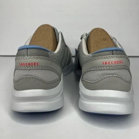 Skechers Womens DLUX Comfort Air-Cooled Memory Foam Sneakers Gray Size 8