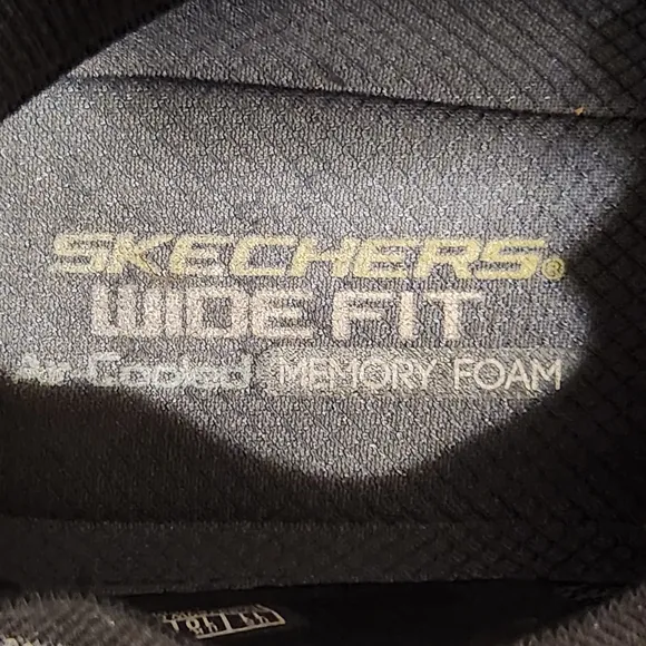 Sketchers Wide Fit Men's Slip-on Shoes Gray Memory Foam