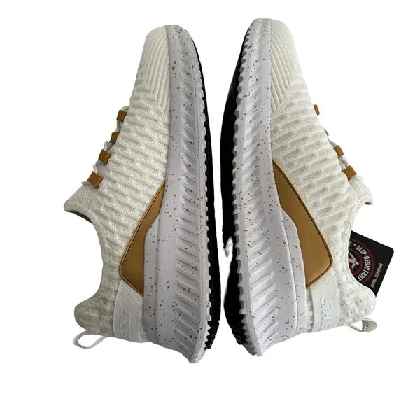 Sketchers Work Slip Resistant Relaxed Fit Air Cool Memory Foam Women Sz7.5 Ivory
