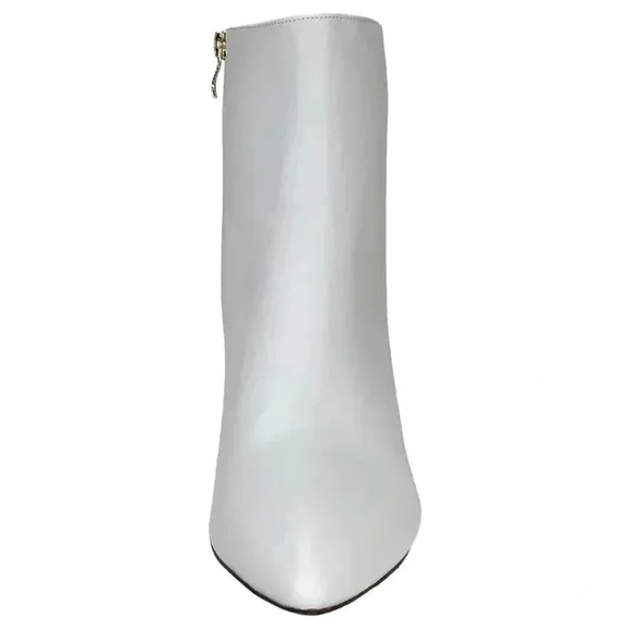 SMASH Shoes Chiku White Faux Leather Womens Ankle Boots Size 11W