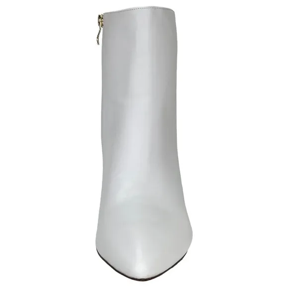 SMASH Shoes Chiku White Faux Leather Womens Ankle Boots Size 13W