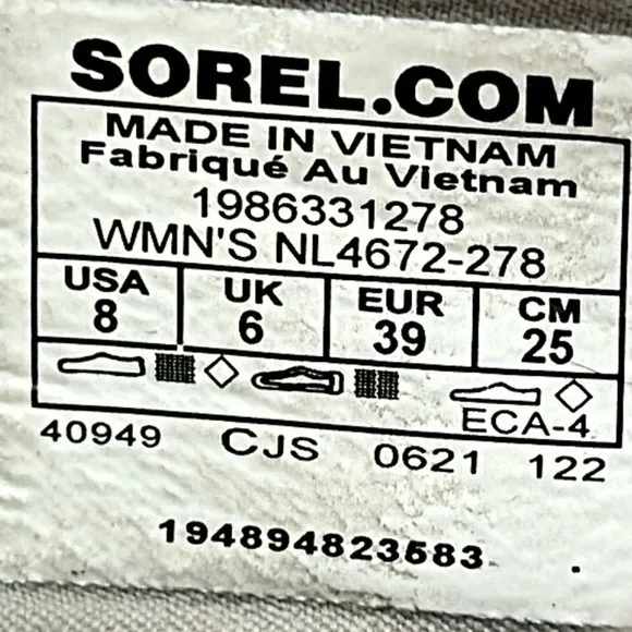 Sorel Explorer Blitz Stride Lace Sneakers Running Shoes Gray Women's Size 8