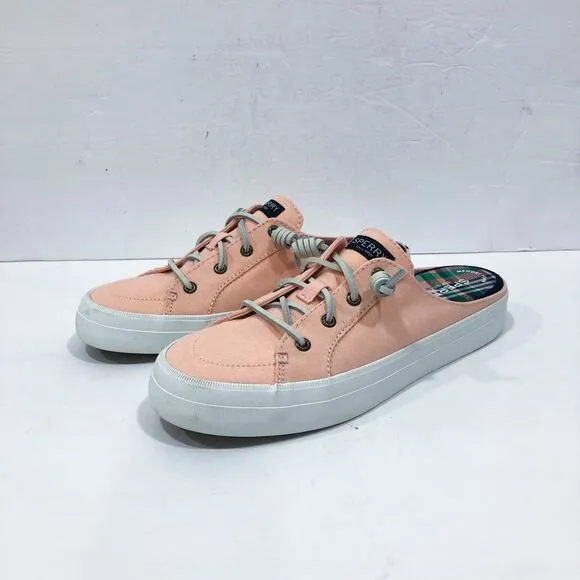 Sperry Crest Vibe Mule Chambray Pink Sneaker Shoes