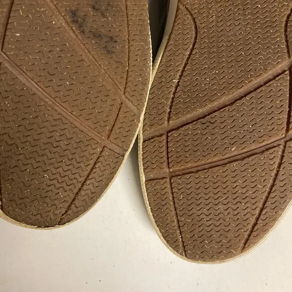 Sperry Gray Corduroy Top Sider Lace Up Shoes Size 7.5
