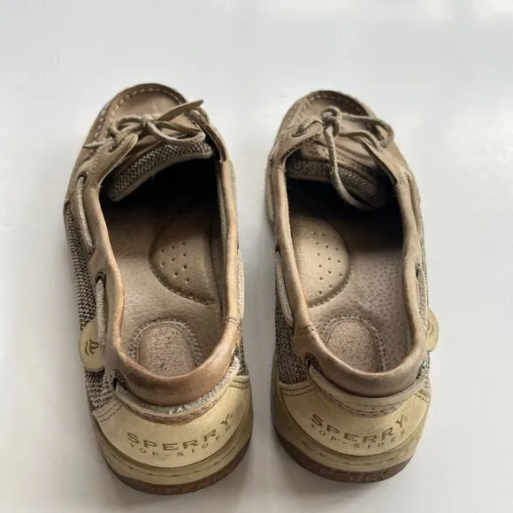Sperry Top-Sider Angelfish Slip-On Boat Shoes‎ Womens Linen-Oat Size 6M