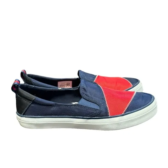 Sperry Women's Crest Twin Gore Bionic Navy/Red Sneakers Size 9.5
