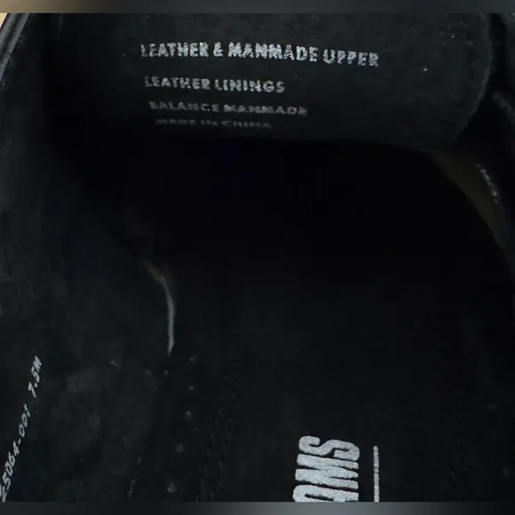 Stacy Adams  Black Dunbar Wingtip Lace-Up Oxfords 7.5M  New in replacement box!