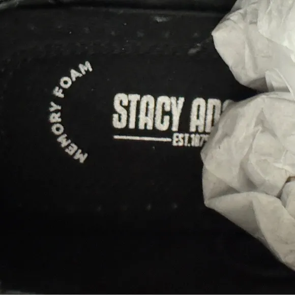 Stacy Adams  Black Dunbar Wingtip Lace-Up Oxfords 7.5M  New in replacement box!